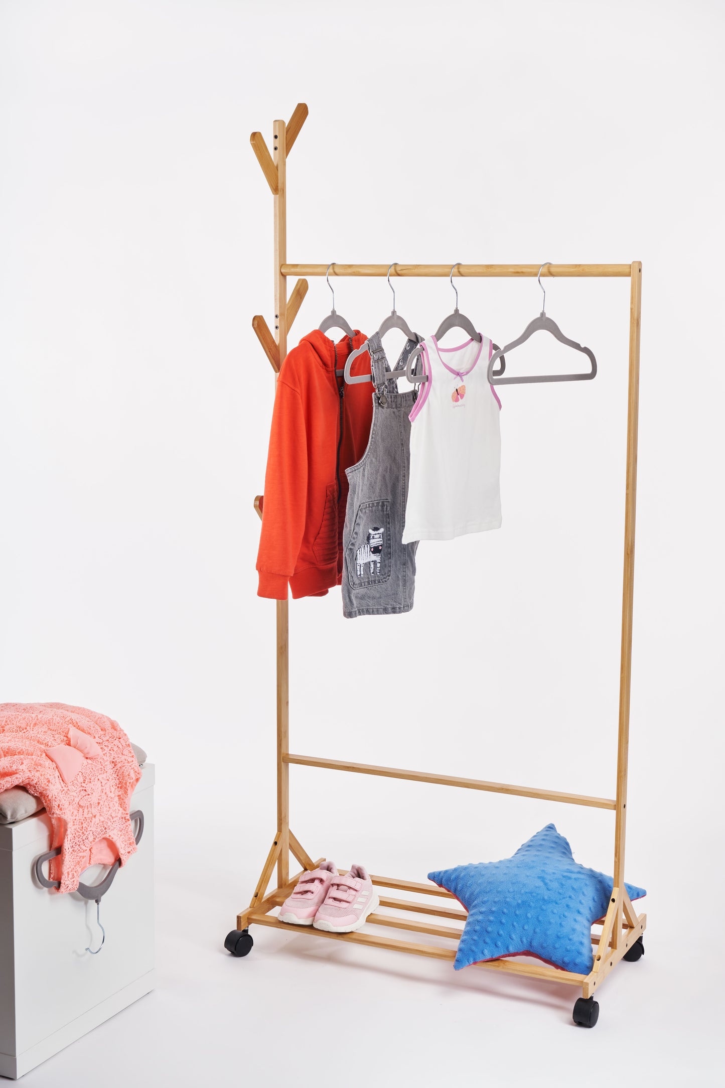PL Velvet gray children's hangers 20