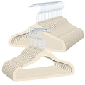 DE Velvet beige children's hangers 30