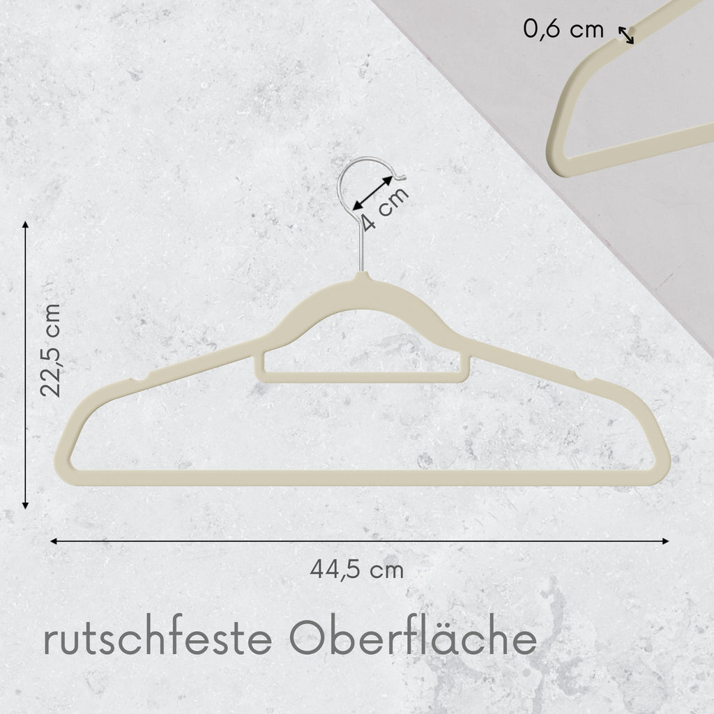 DE Velvet beige hangers 20