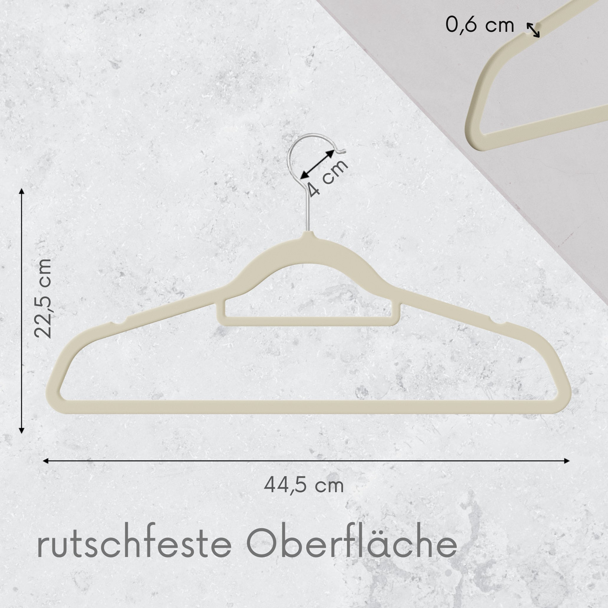 PL Velvet beige hangers 30