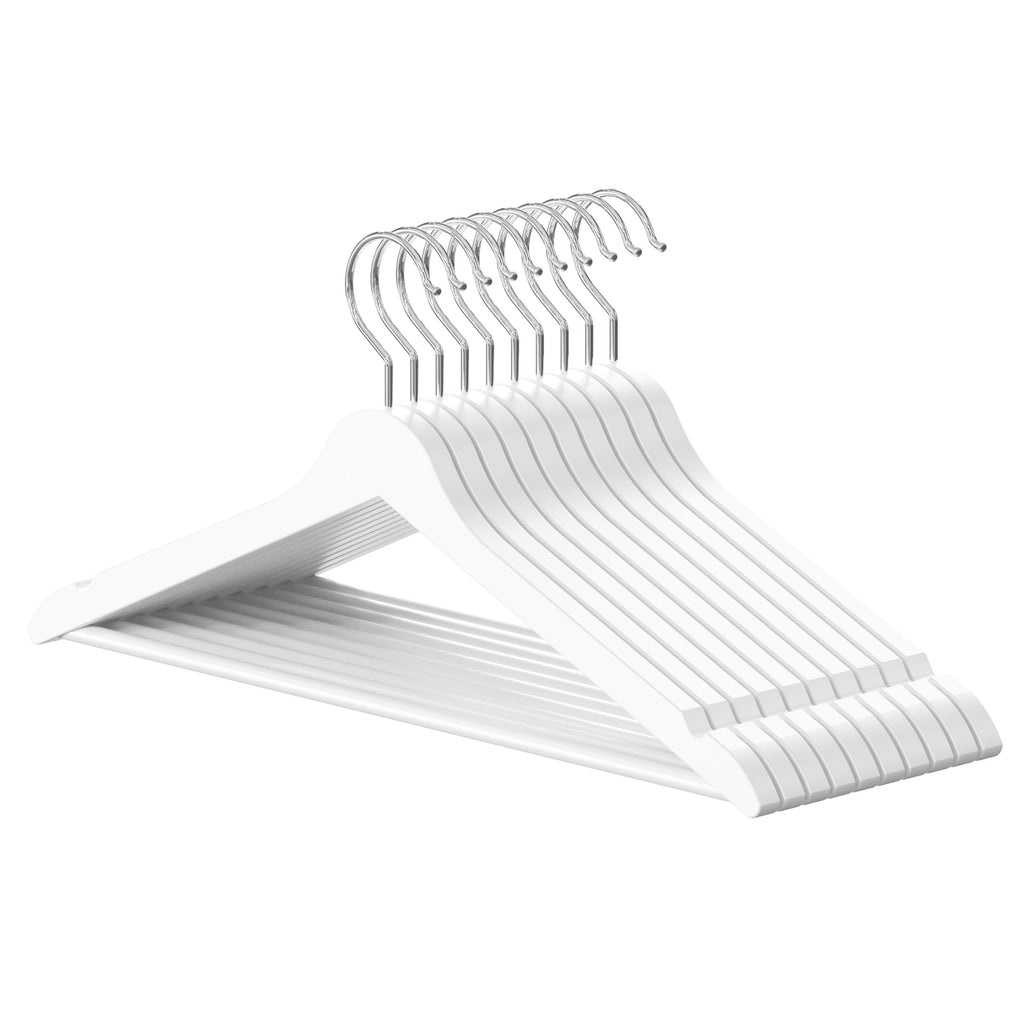 PL Wooden white hangers 10