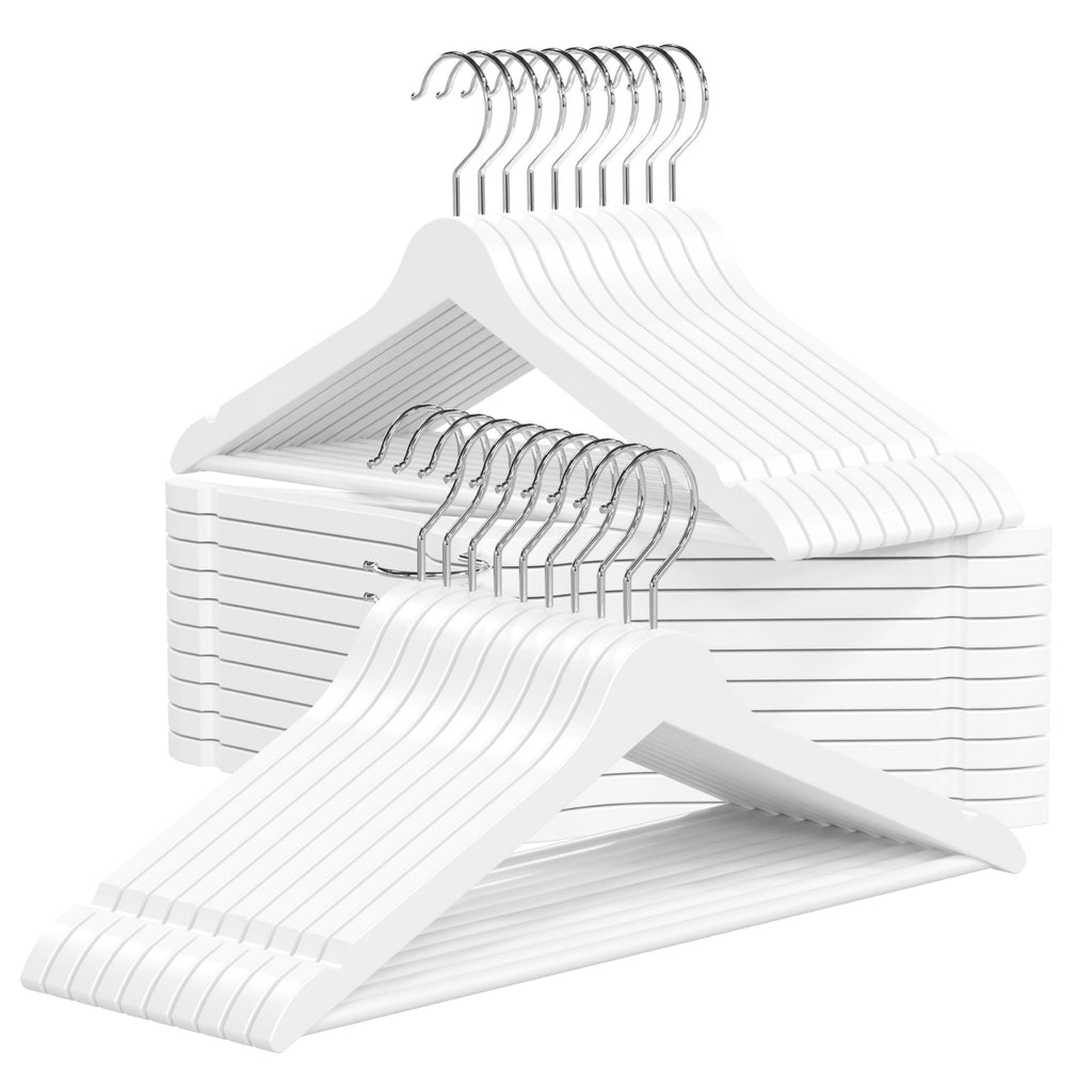 PL Wooden white hangers 30