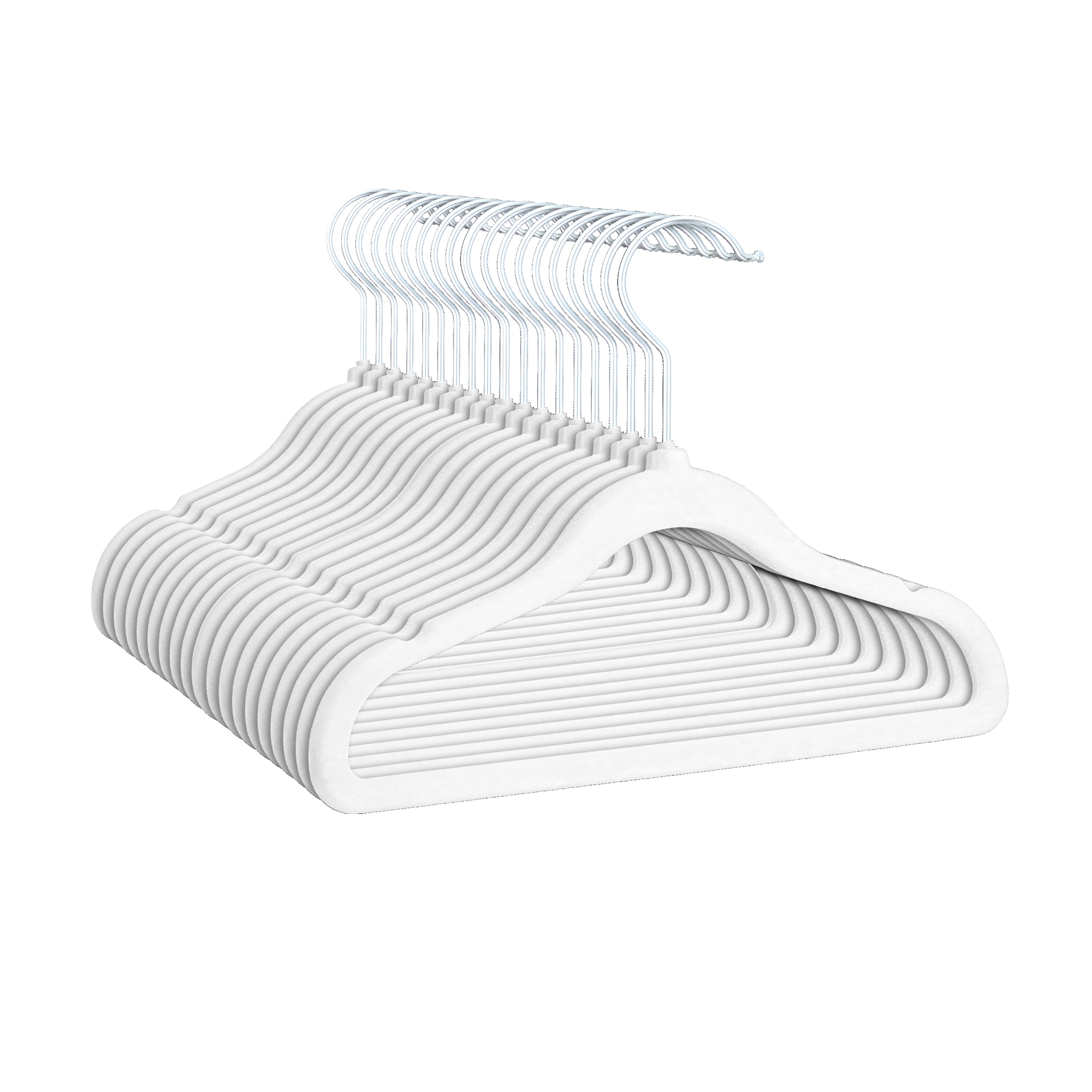 PL Velvet white children's hangers 20