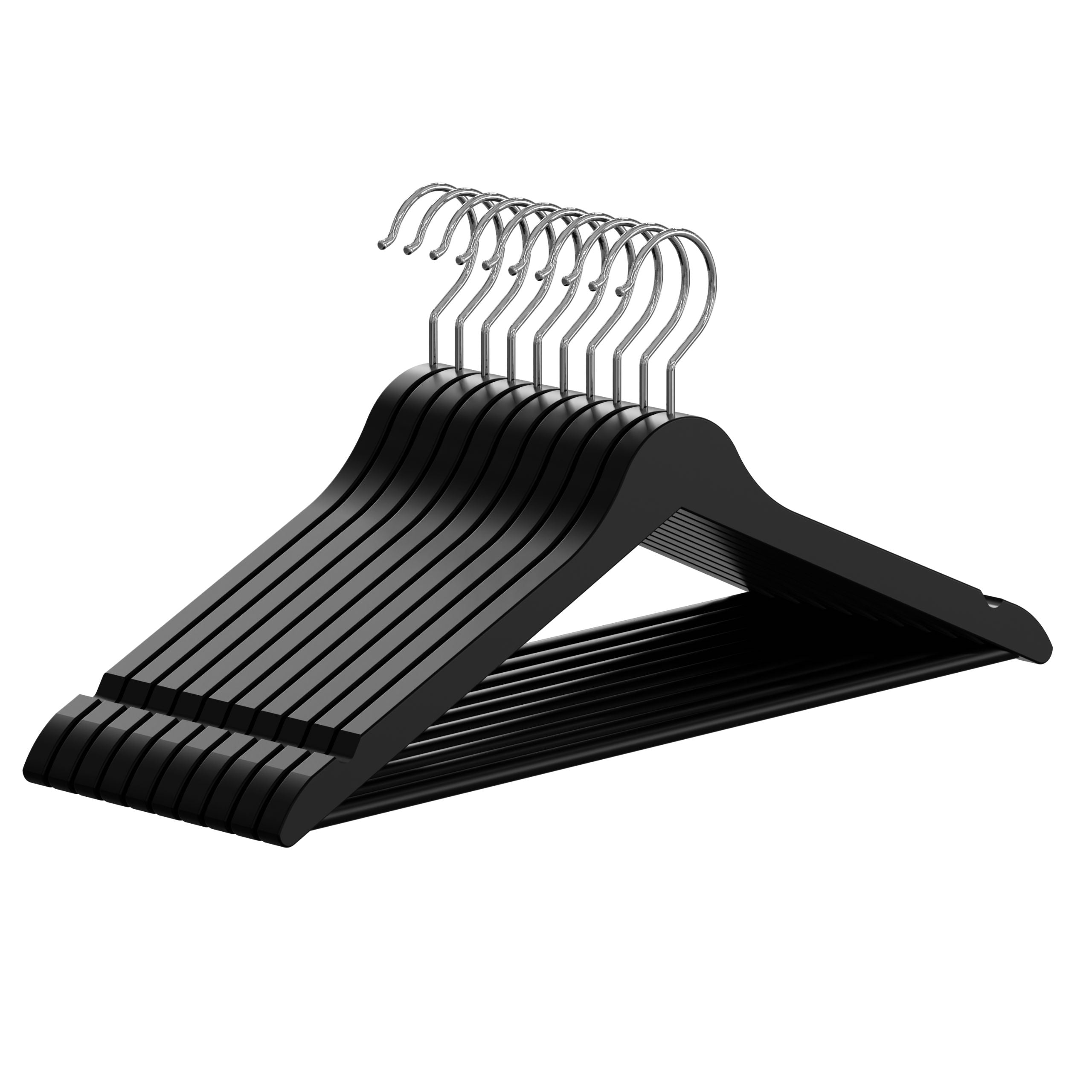PL Wooden black hangers 10