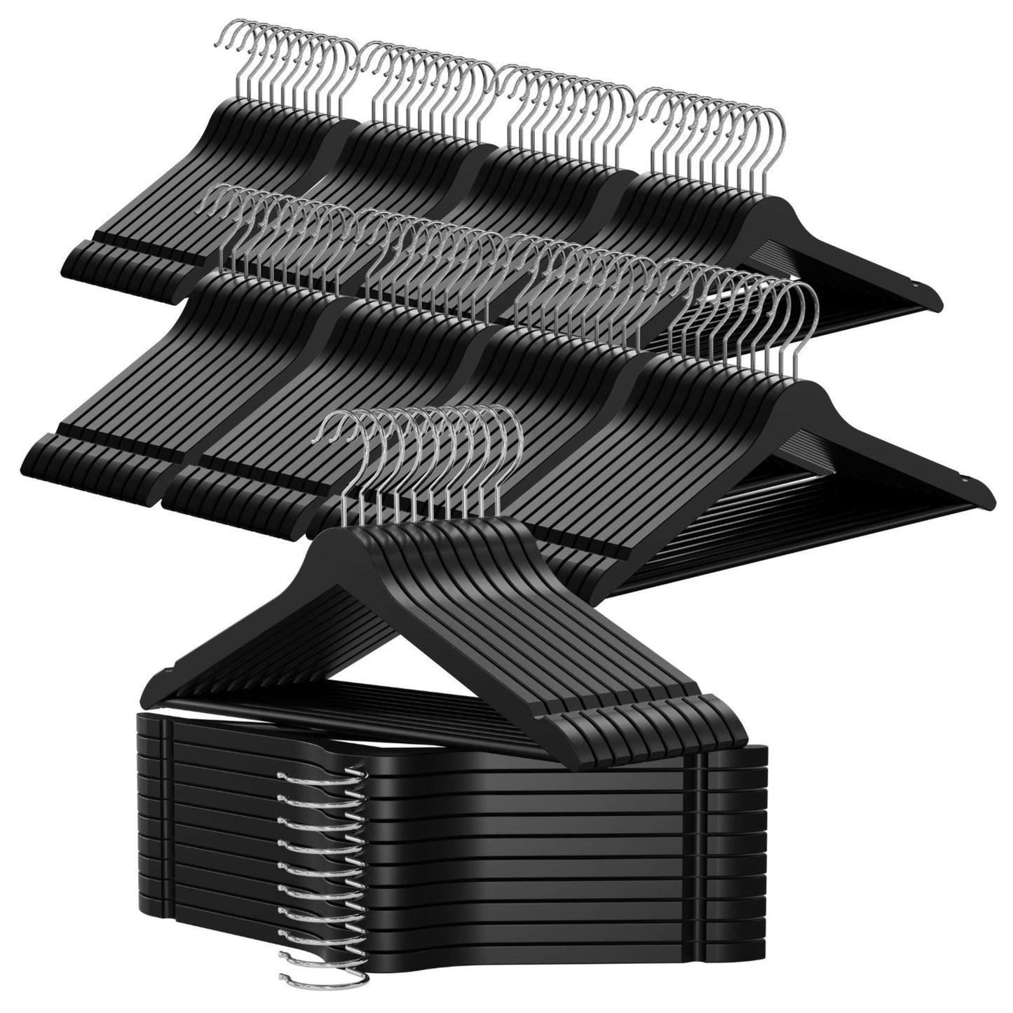 EU- OGIVO- Wooden black hangers 100