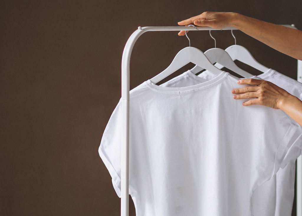 PL Wooden white hangers 10