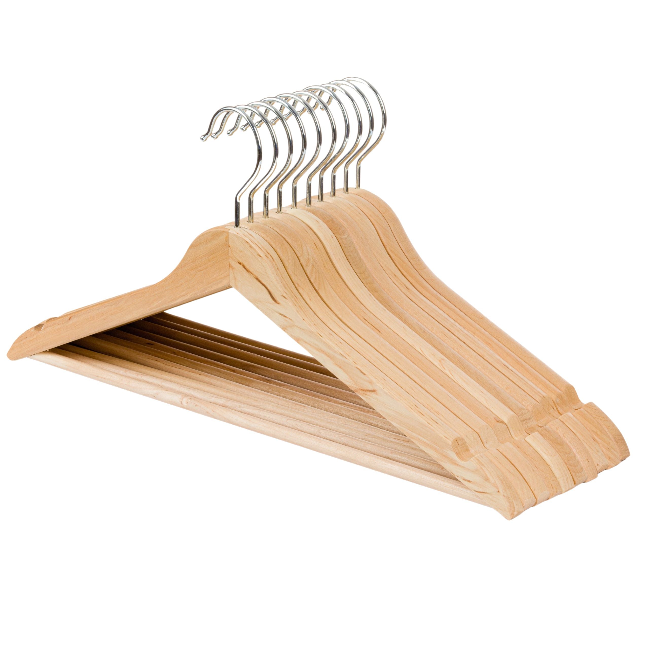 PL Wooden natural hangers 10