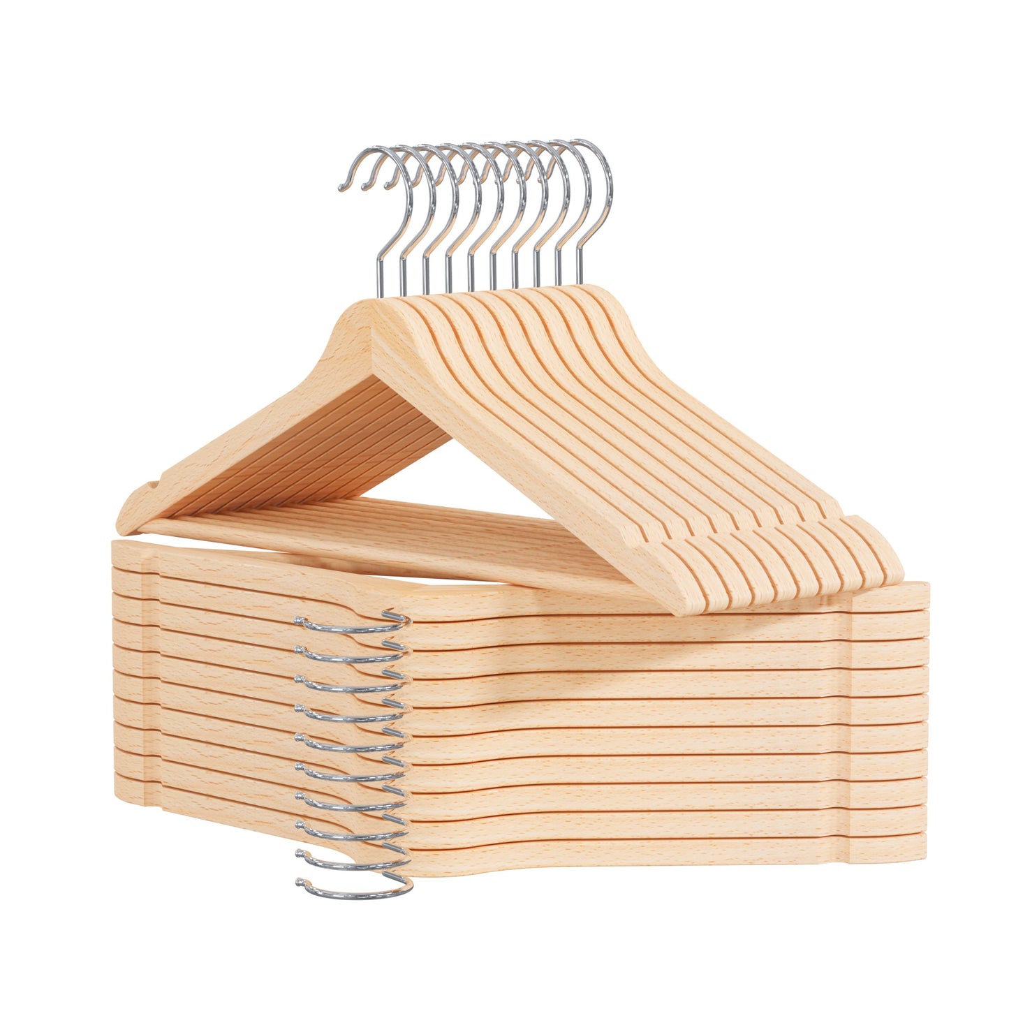 EU- OGIVO- Wooden  natural hangers 20