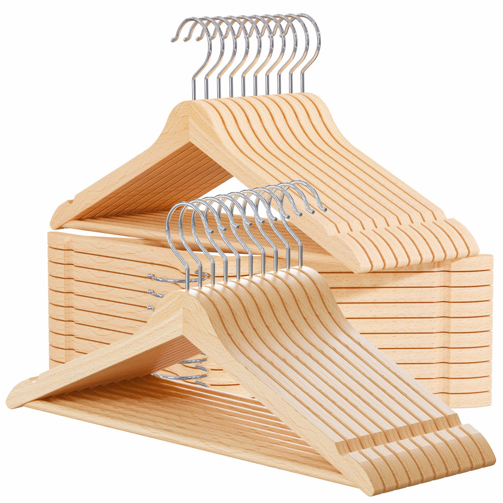 PL Wooden natural hangers 30