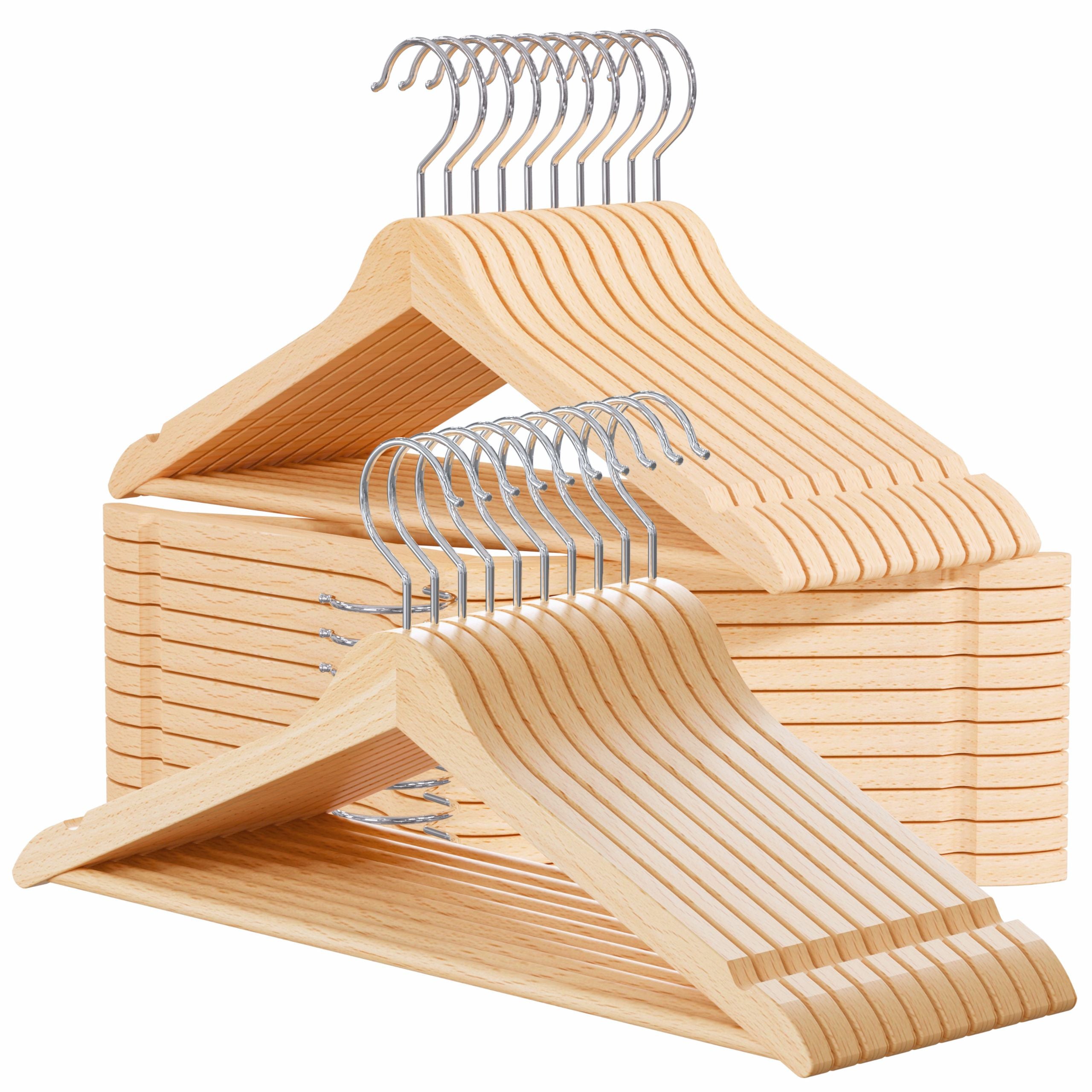 PL Wooden natural hangers 30