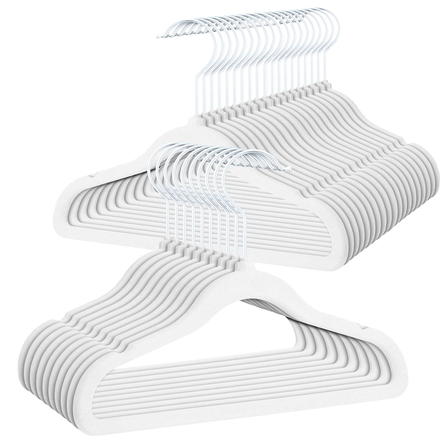DE Velvet white children's hangers 30