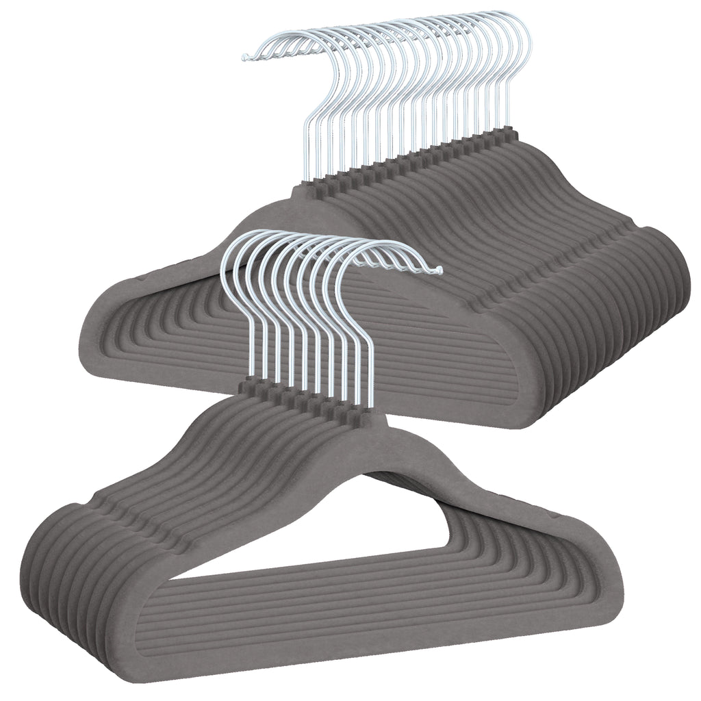 PL Velvet gray children's hangers 30