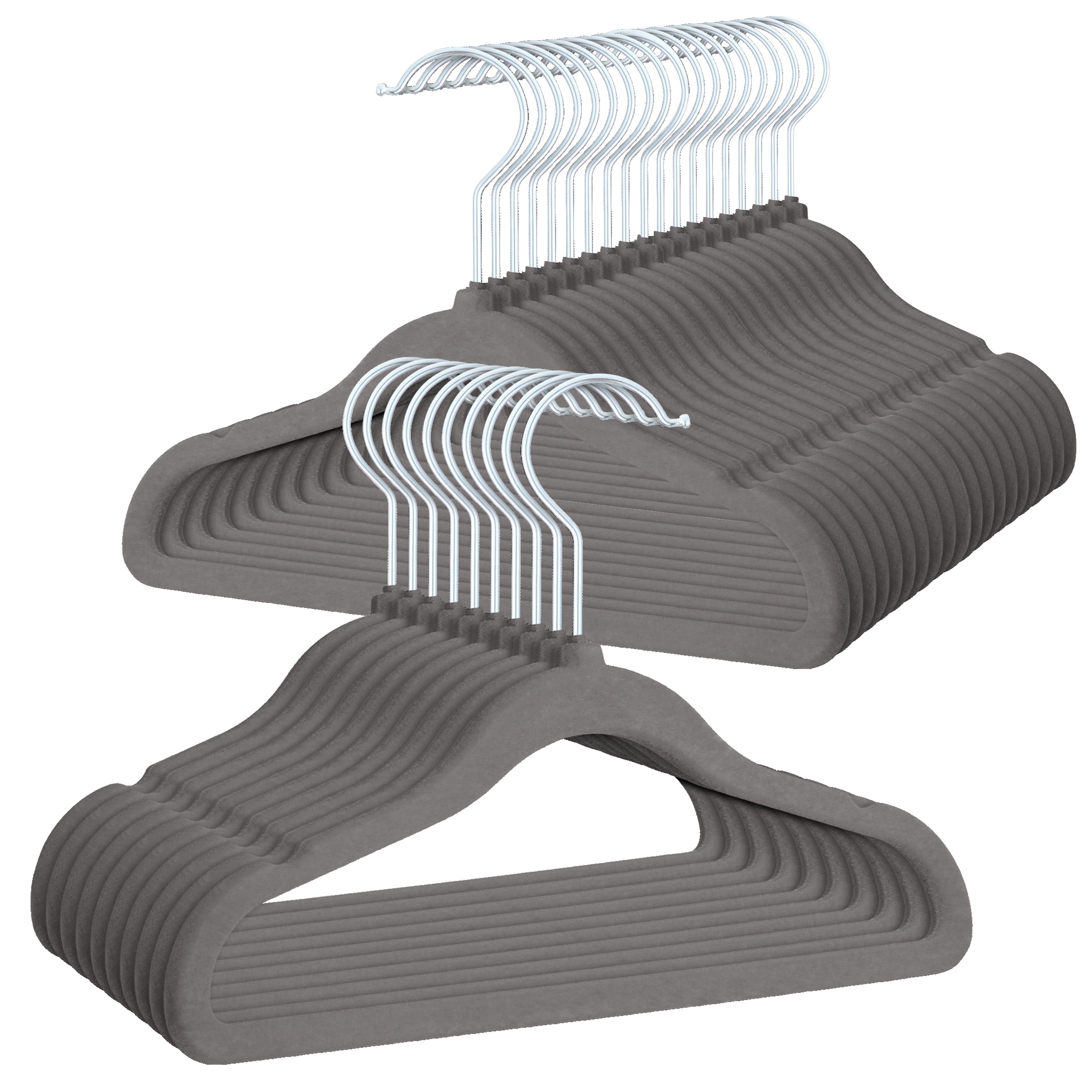 PL Velvet gray children's hangers 30