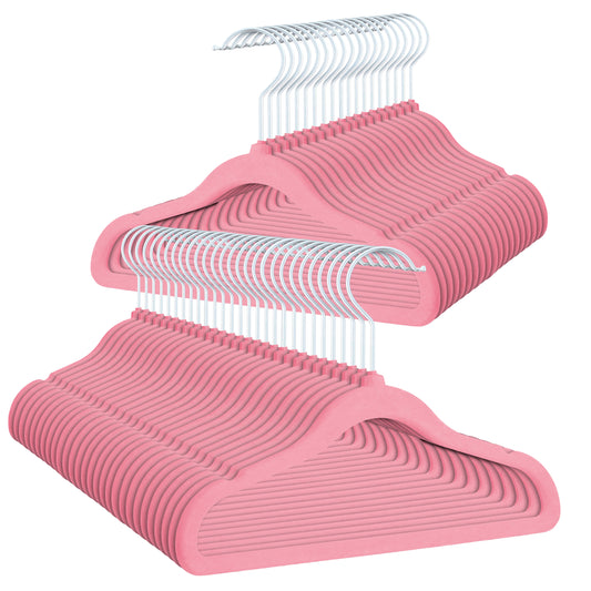 PL Velvet Light Pink Children hangers 50