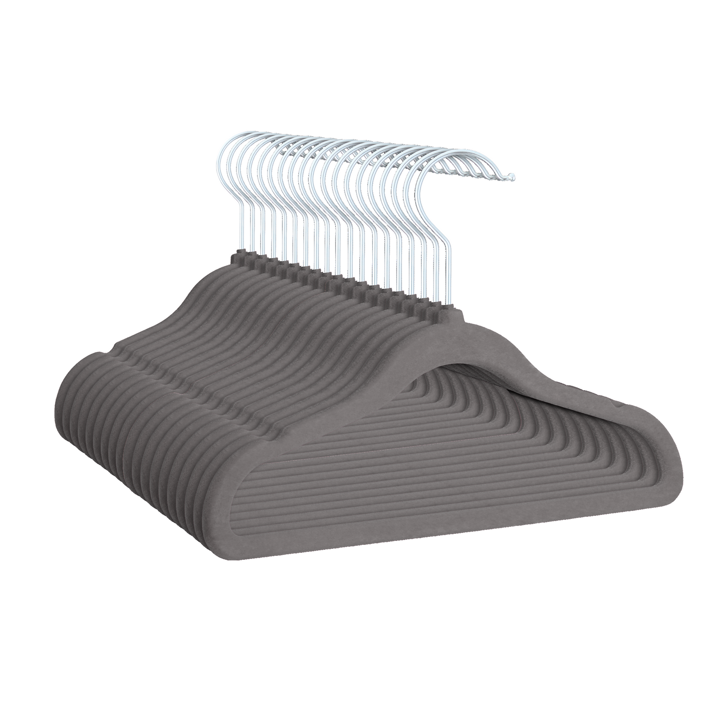 PL Velvet gray children's hangers 20