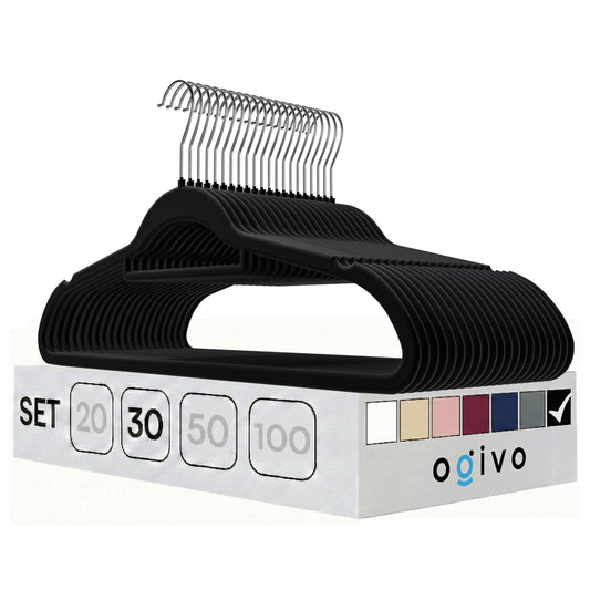 DE Velvet black hangers 30