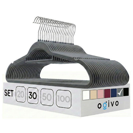 DE Velvet gray hangers 30