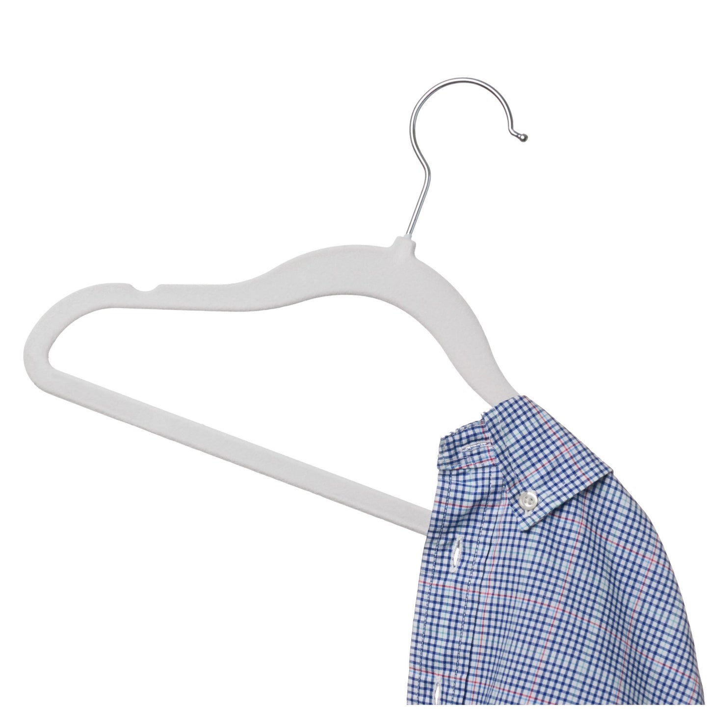 DE Velvet white children's hangers 30