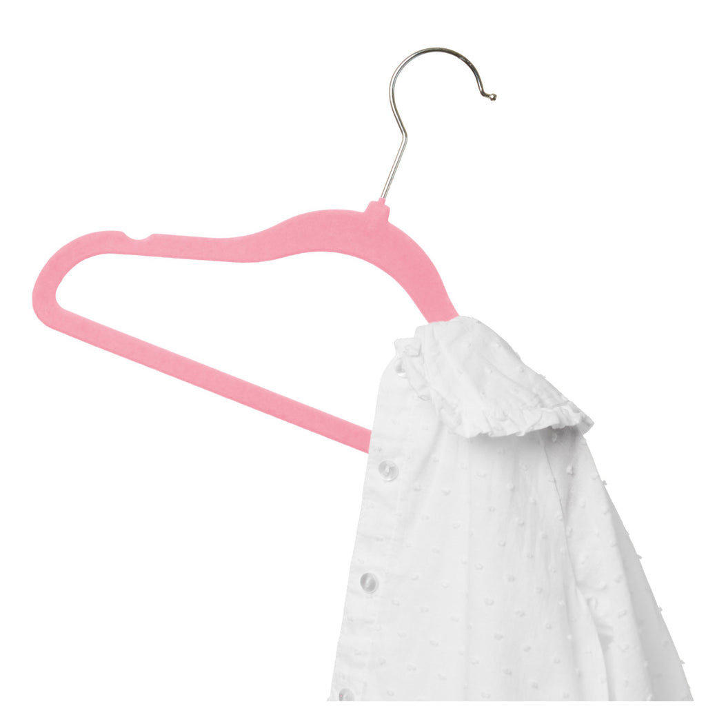 PL Velvet Light Pink Children hangers 50