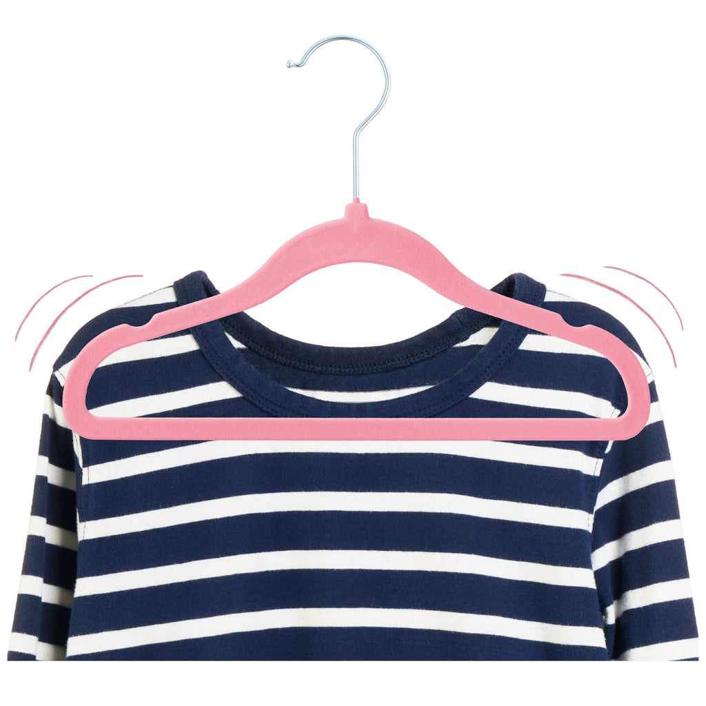 PL Velvet Light Pink Children hangers 50
