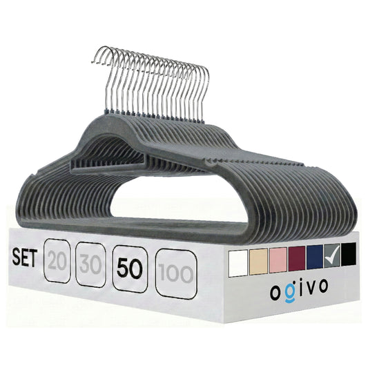 DE Velvet gray hangers 50