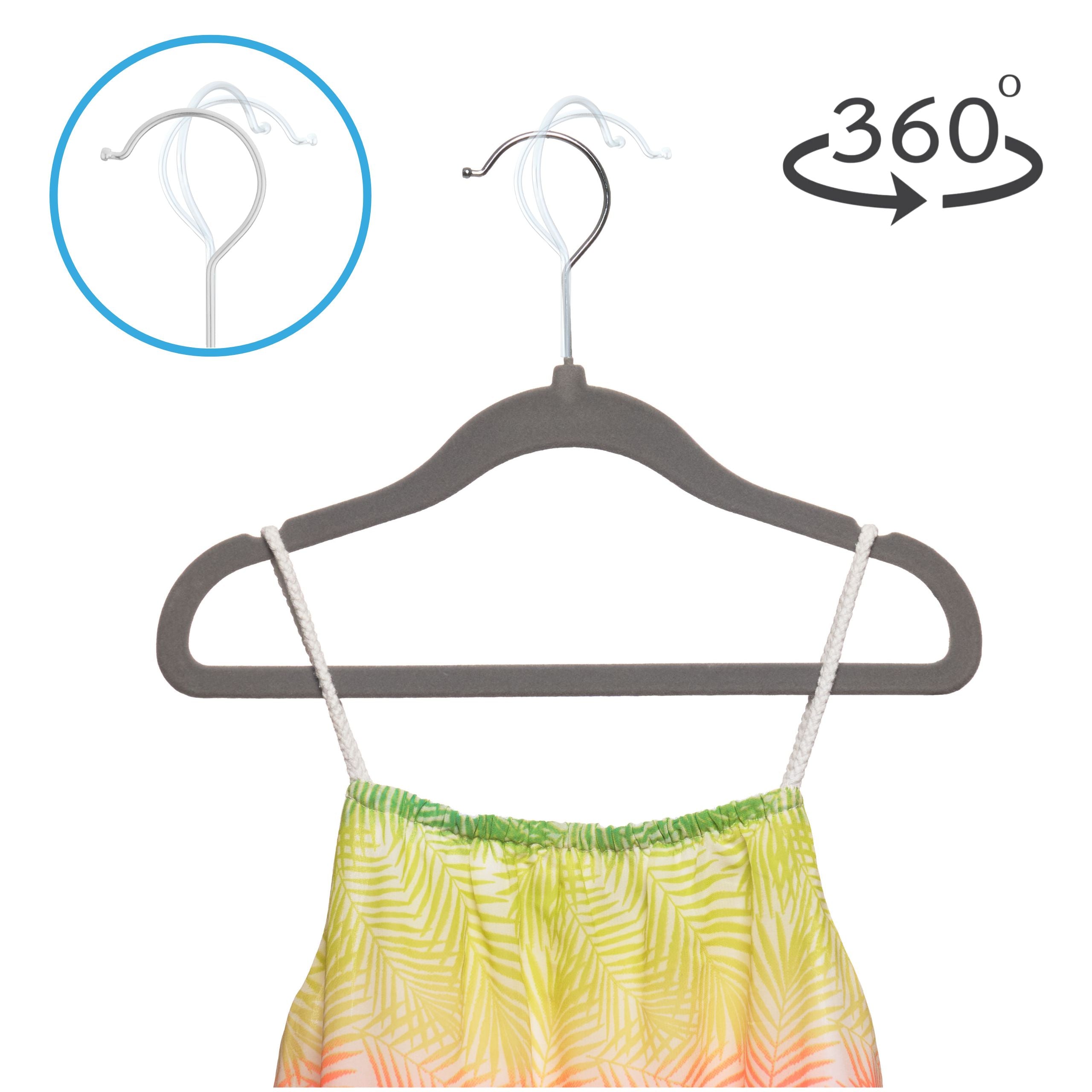 PL Velvet gray children's hangers 30