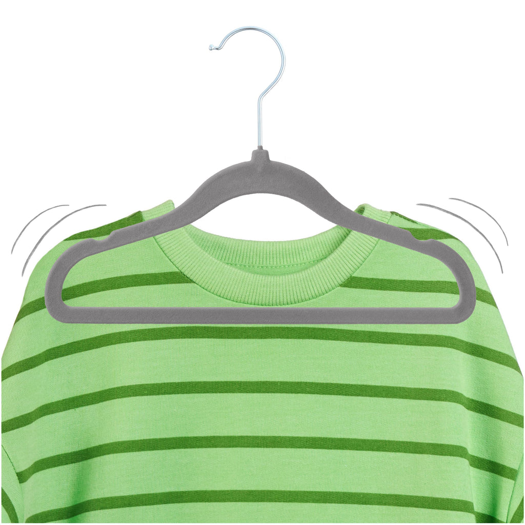 PL Velvet gray children's hangers 30