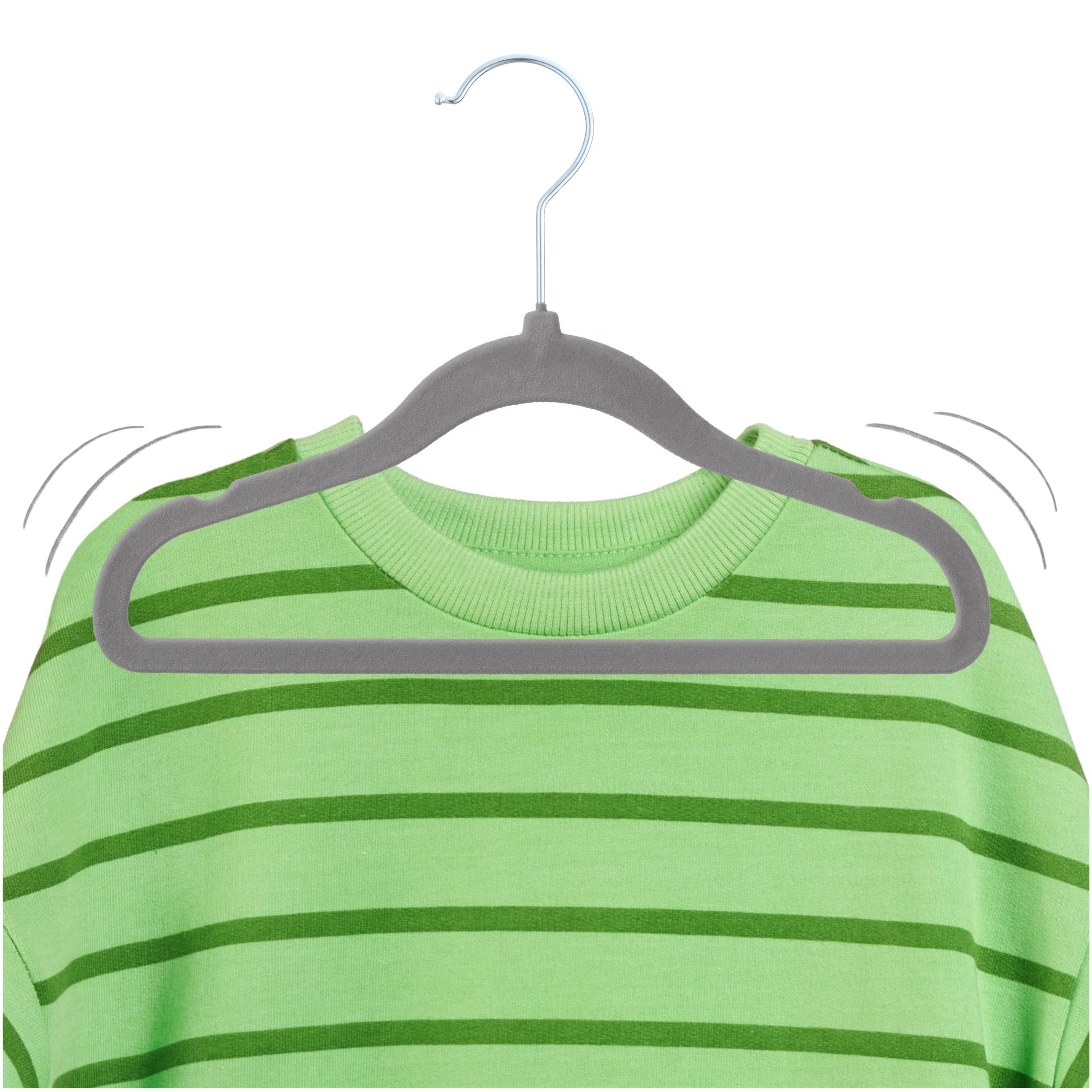PL Velvet gray children's hangers 30