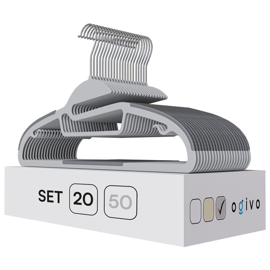 DE Plastic gray hangers 20
